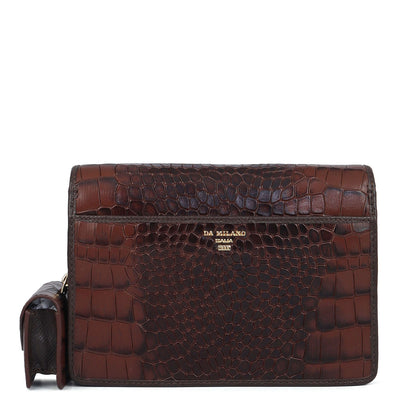 Allure Croco Franzy Leather Sling - Date