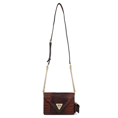 Allure Croco Franzy Leather Sling - Date