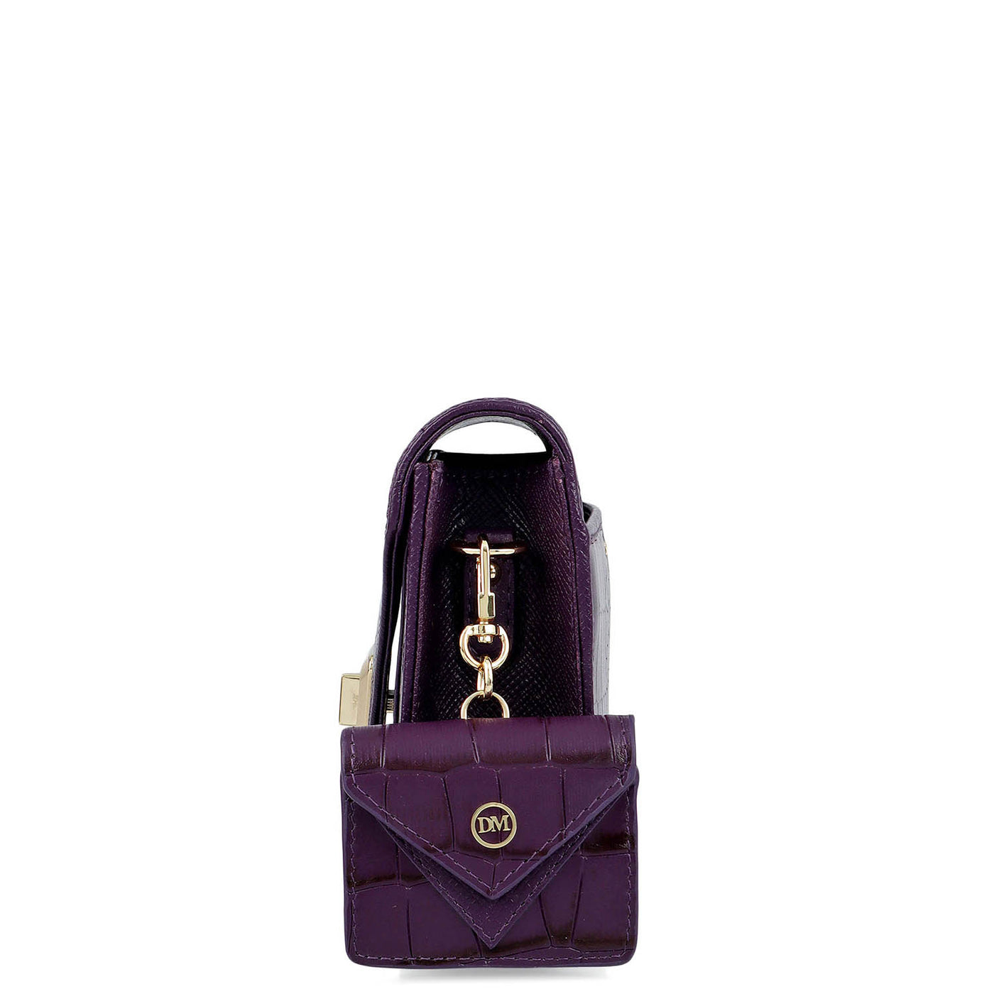 Allure Croco Franzy Leather Sling - Grapevine