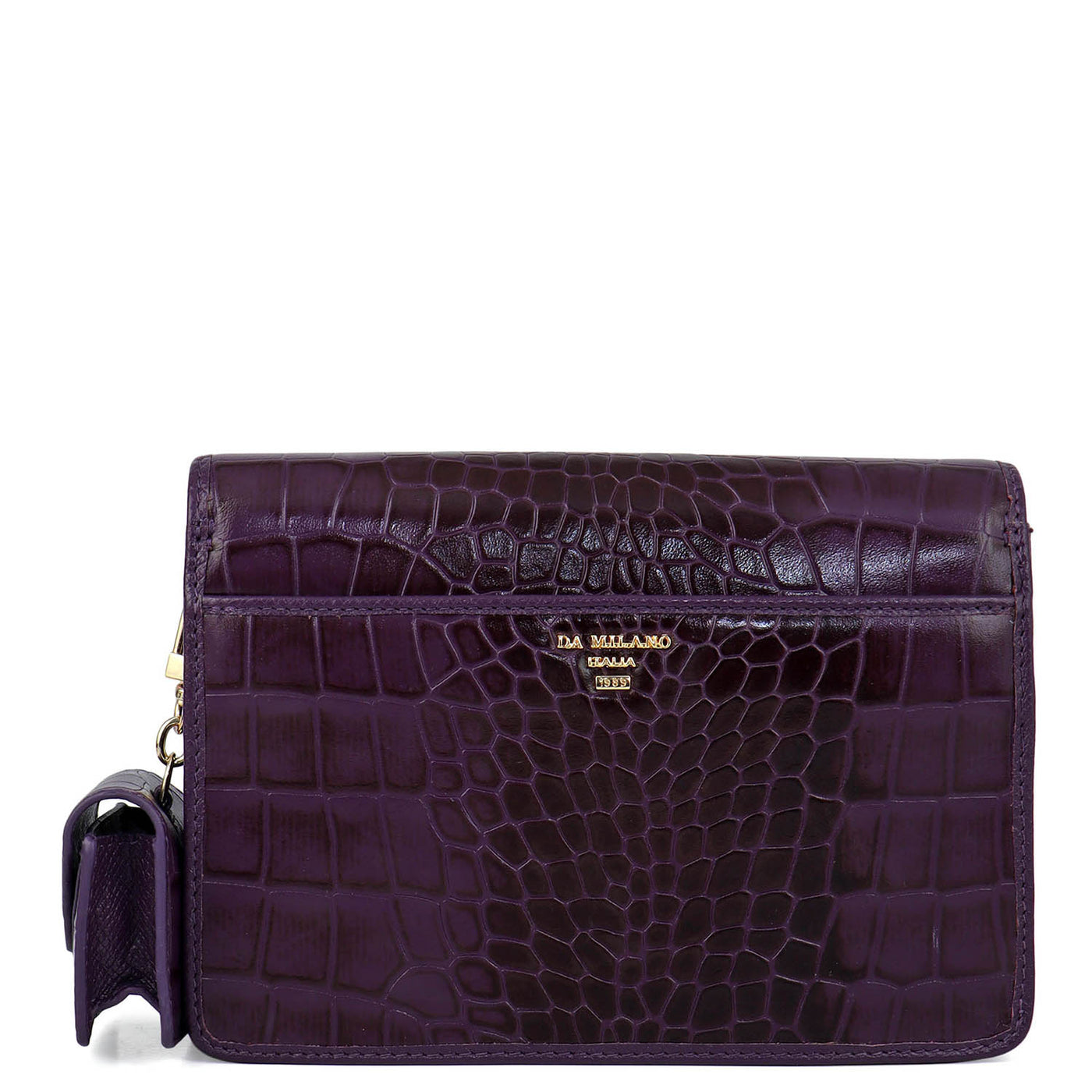 Allure Croco Franzy Leather Sling - Grapevine