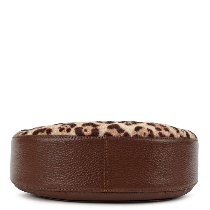 Fur Baguette (S) - Off White & Brown