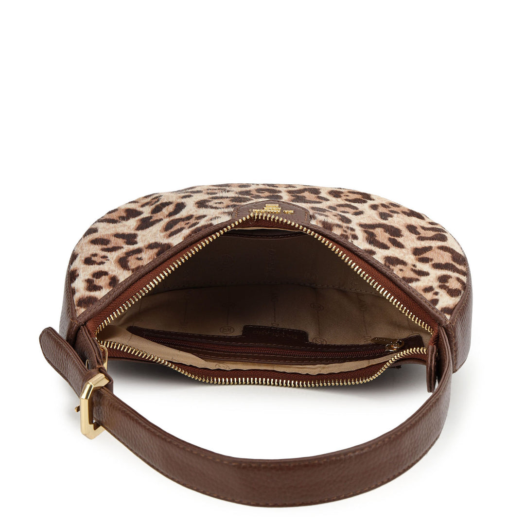 Fur Baguette (S) - Off White & Brown