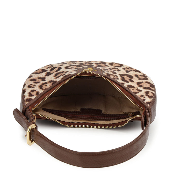 Fur Baguette (S) - Off White & Brown
