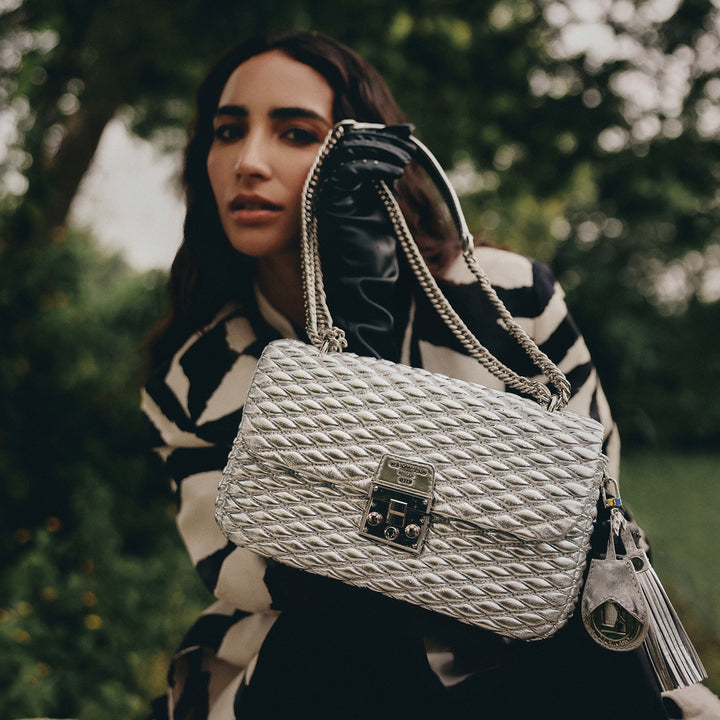 Medium Francesca Shoulder Bag - Silver