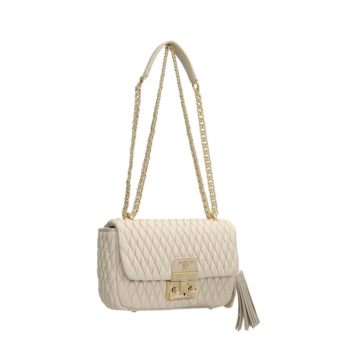 Small Francesca Shoulder Bag - Beige