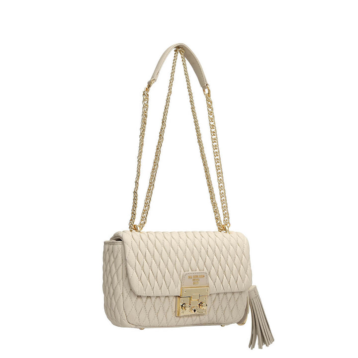 Small Francesca Shoulder Bag - Beige