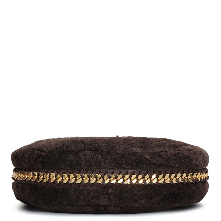 Medium Fur Leather Hobo - Brown
