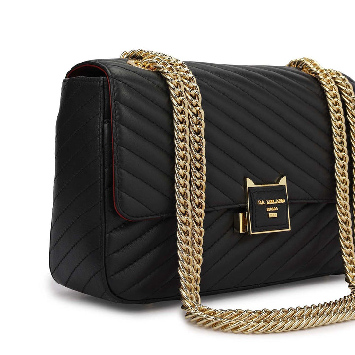 Chevron Double Chain Bag (M)