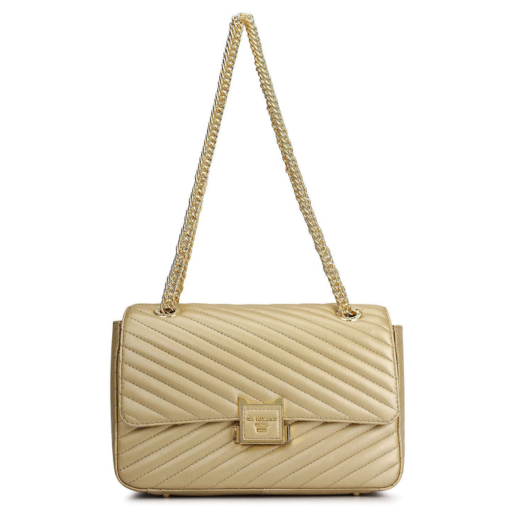 Chevron Double Chain Bag (M)
