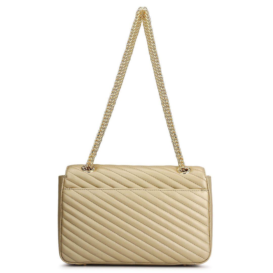 Chevron Double Chain Bag (M)