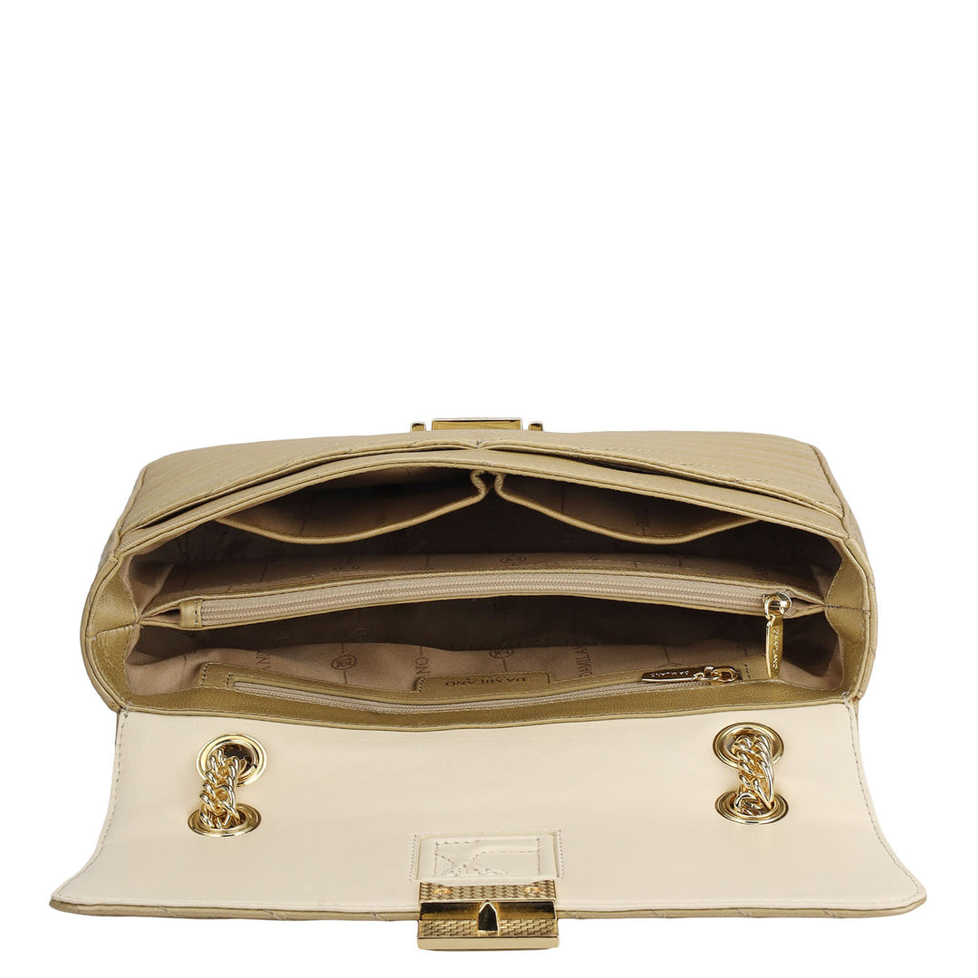 Chevron Double Chain Bag (M)
