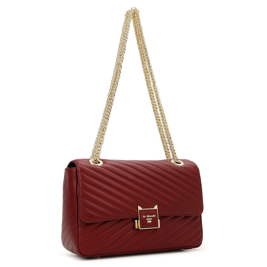 Chevron Double Chain Bag (M)