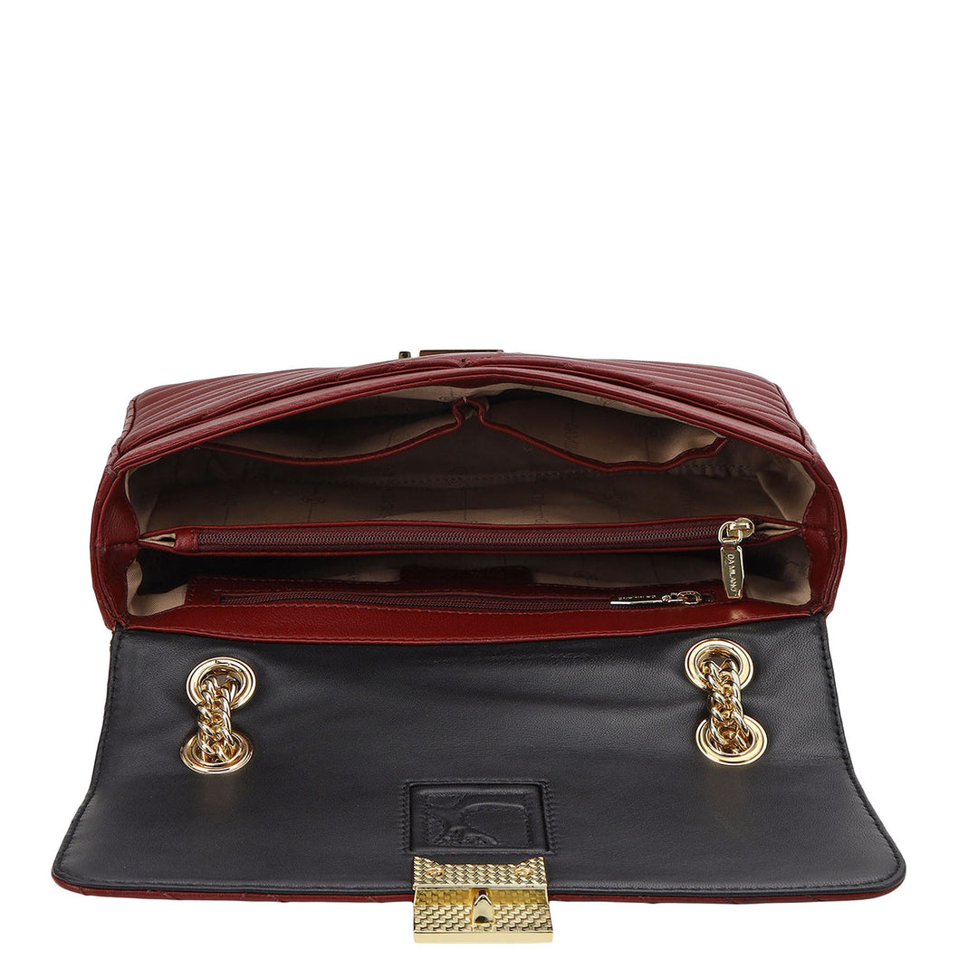Chevron Double Chain Bag (M)
