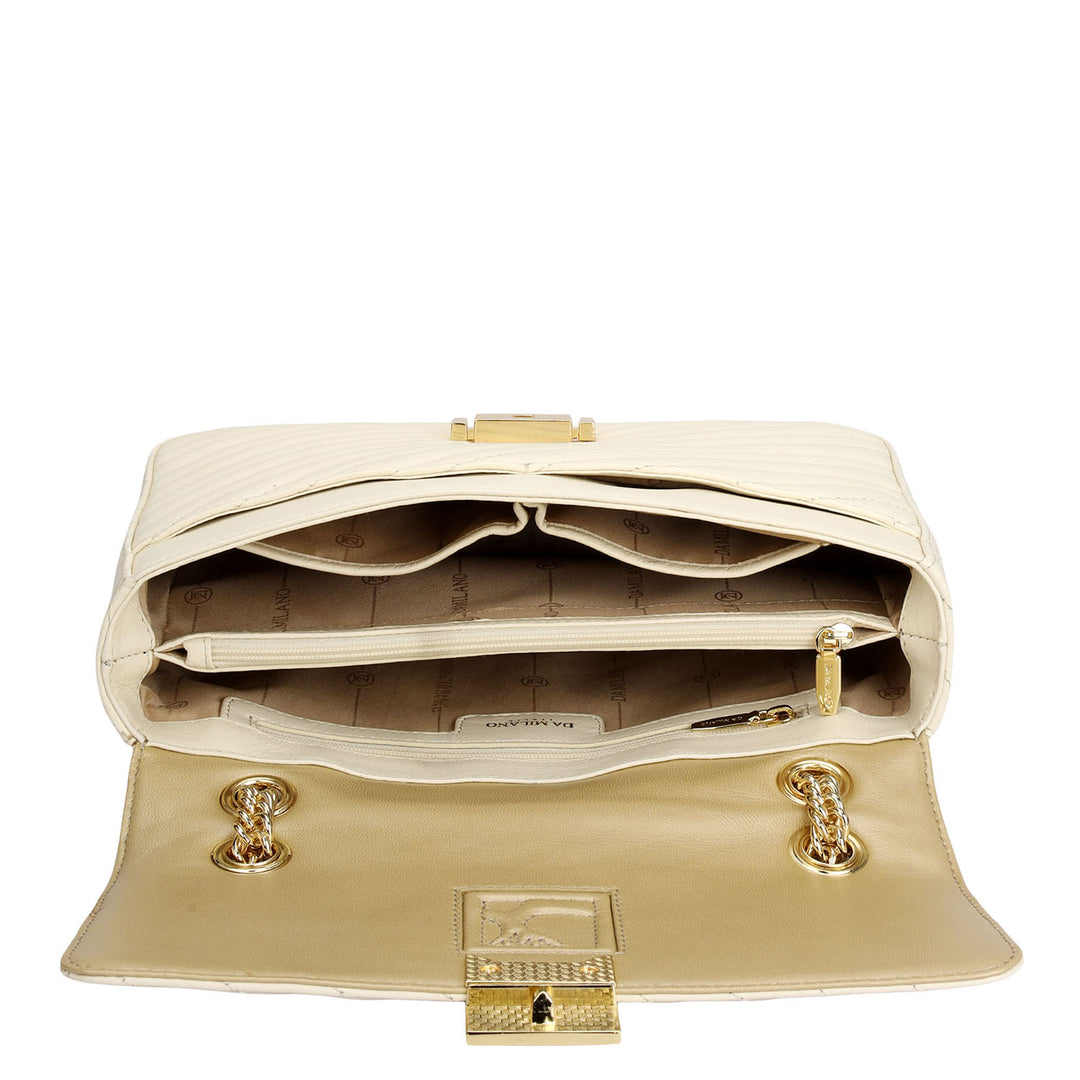 Chevron Double Chain Bag (M)