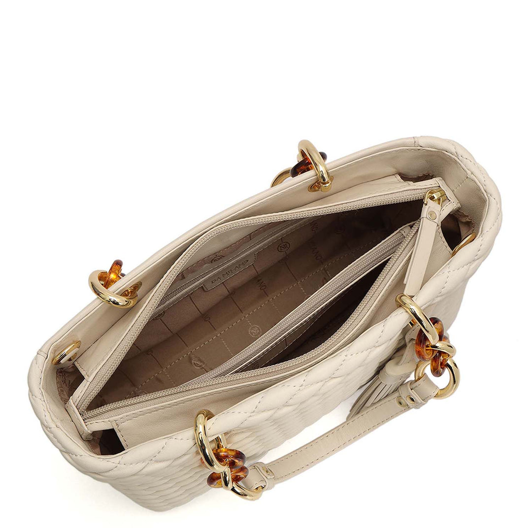 Medium Mabel Satchel - Beige