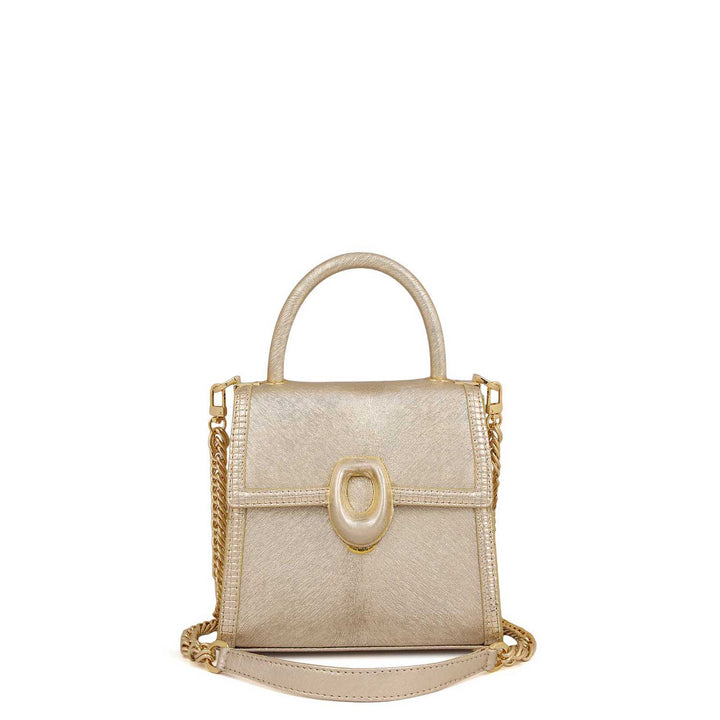 Metallic Top Handle Bag (S)