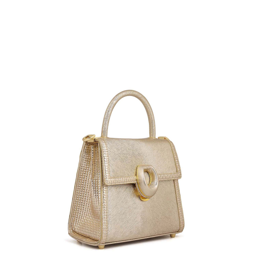 Metallic Top Handle Bag (S)