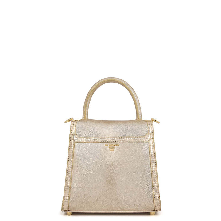 Metallic Top Handle Bag (S)