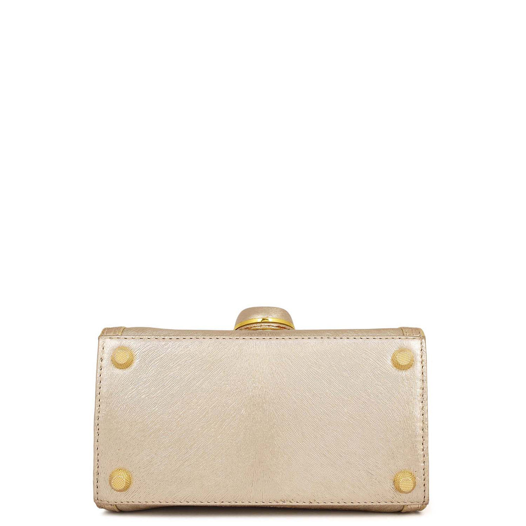 Metallic Top Handle Bag (S)