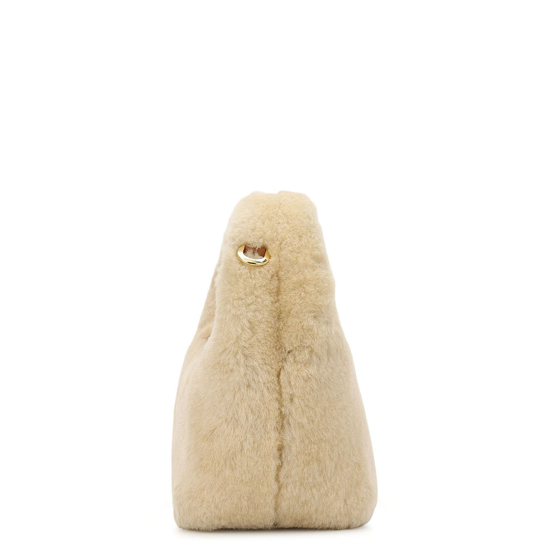 Fur Baguette - Beige & Cognac