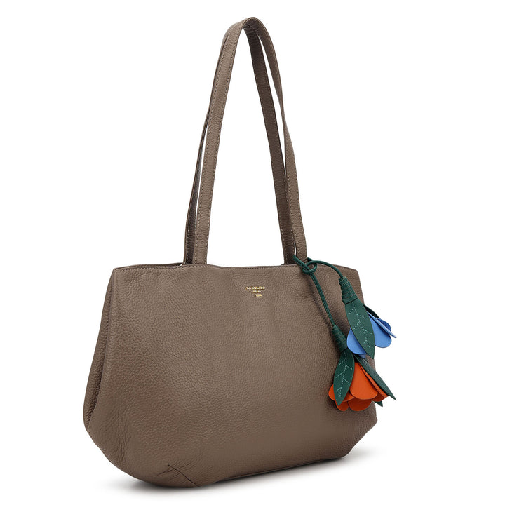 Shoulder Bag (L) - Smoke Grey
