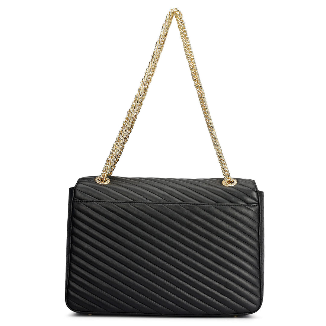 Chevron Double Chain Bag (L)