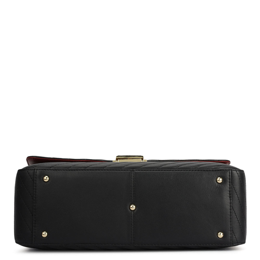 Chevron Double Chain Bag (L)