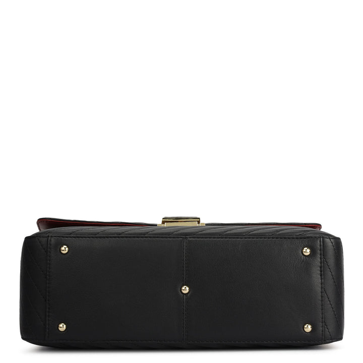 Chevron Double Chain Bag (L)