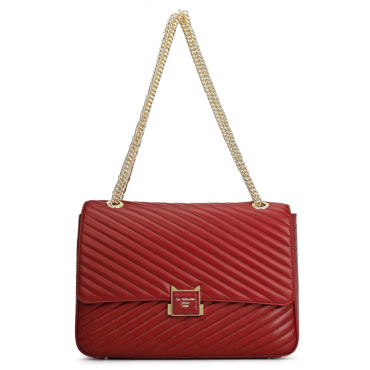 Chevron Double Chain Bag (L)