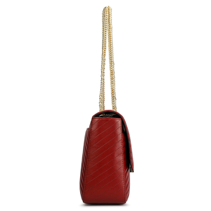 Chevron Double Chain Bag (L)