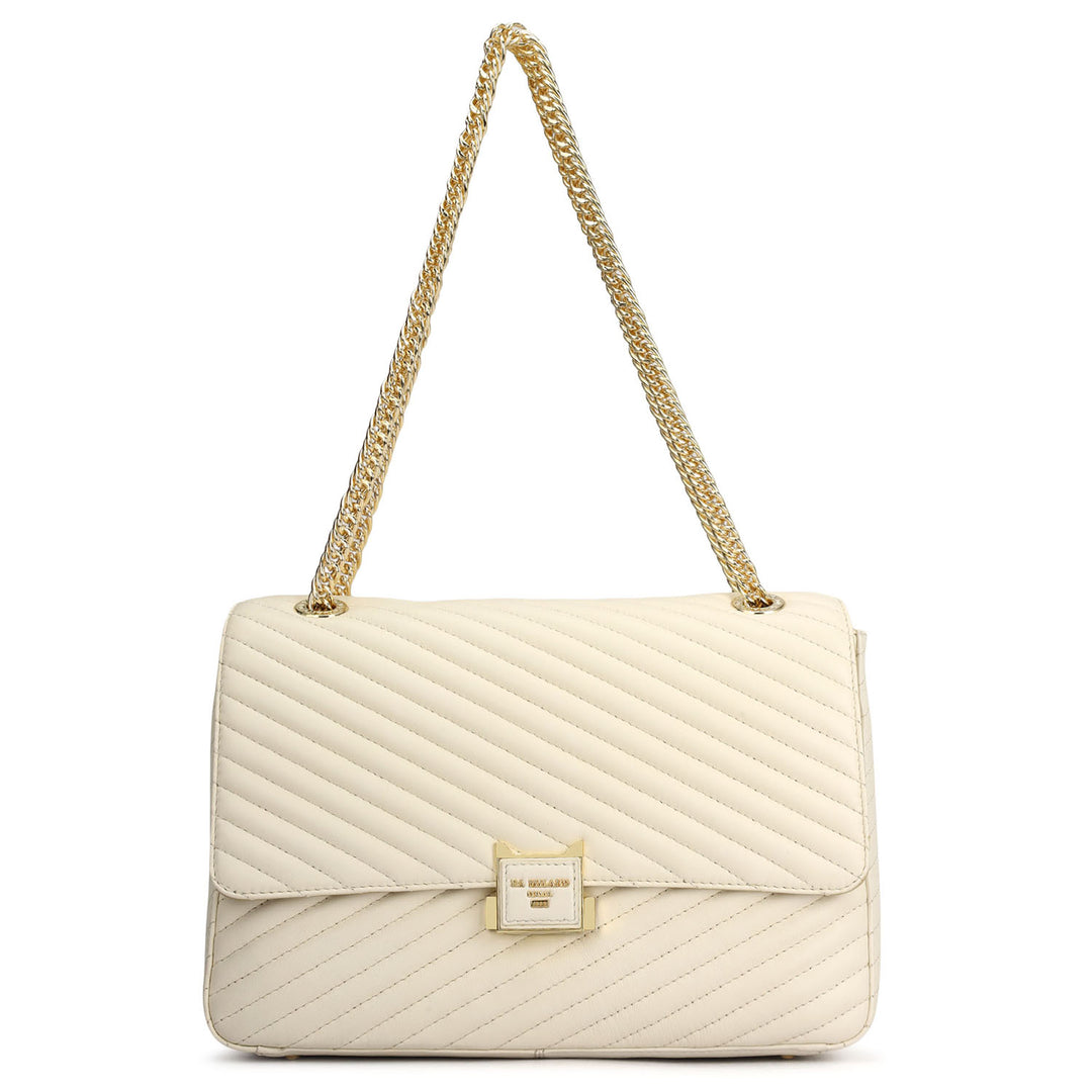 Chevron Double Chain Bag (L)