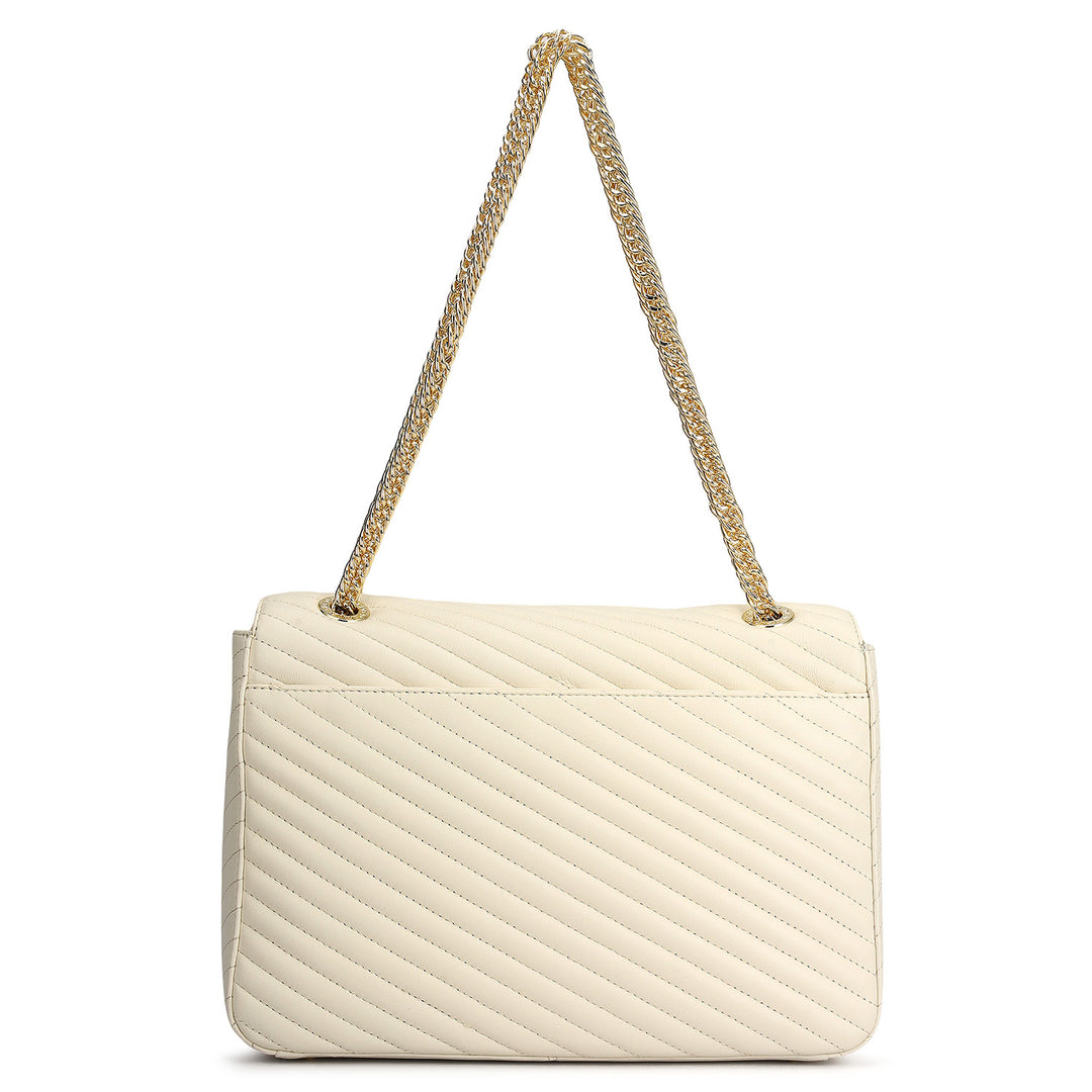 Chevron Double Chain Bag (L)