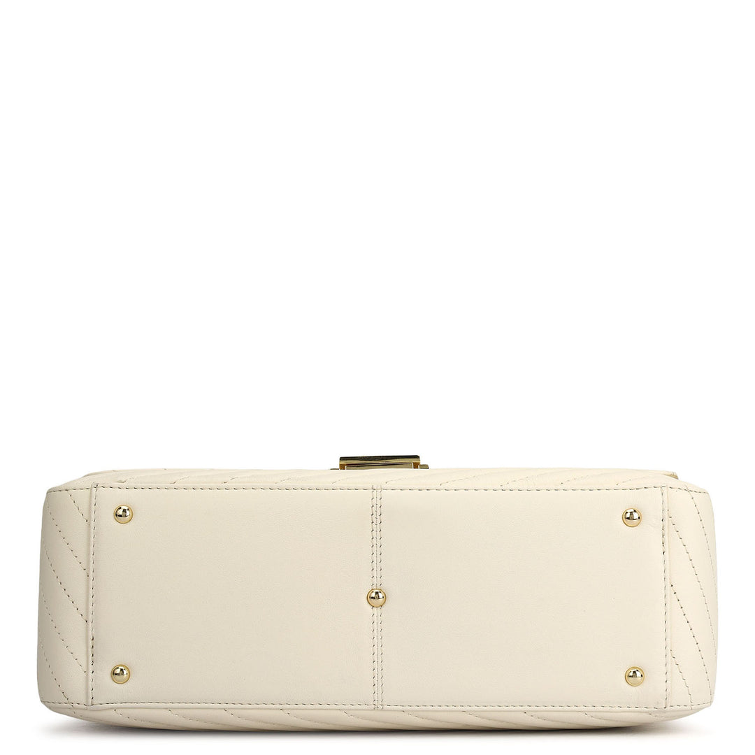 Chevron Double Chain Bag (L)