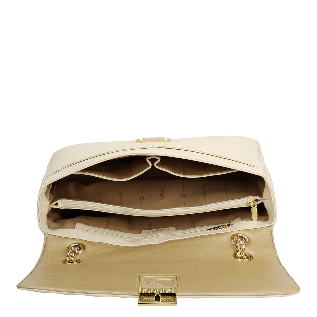 Chevron Double Chain Bag (L)