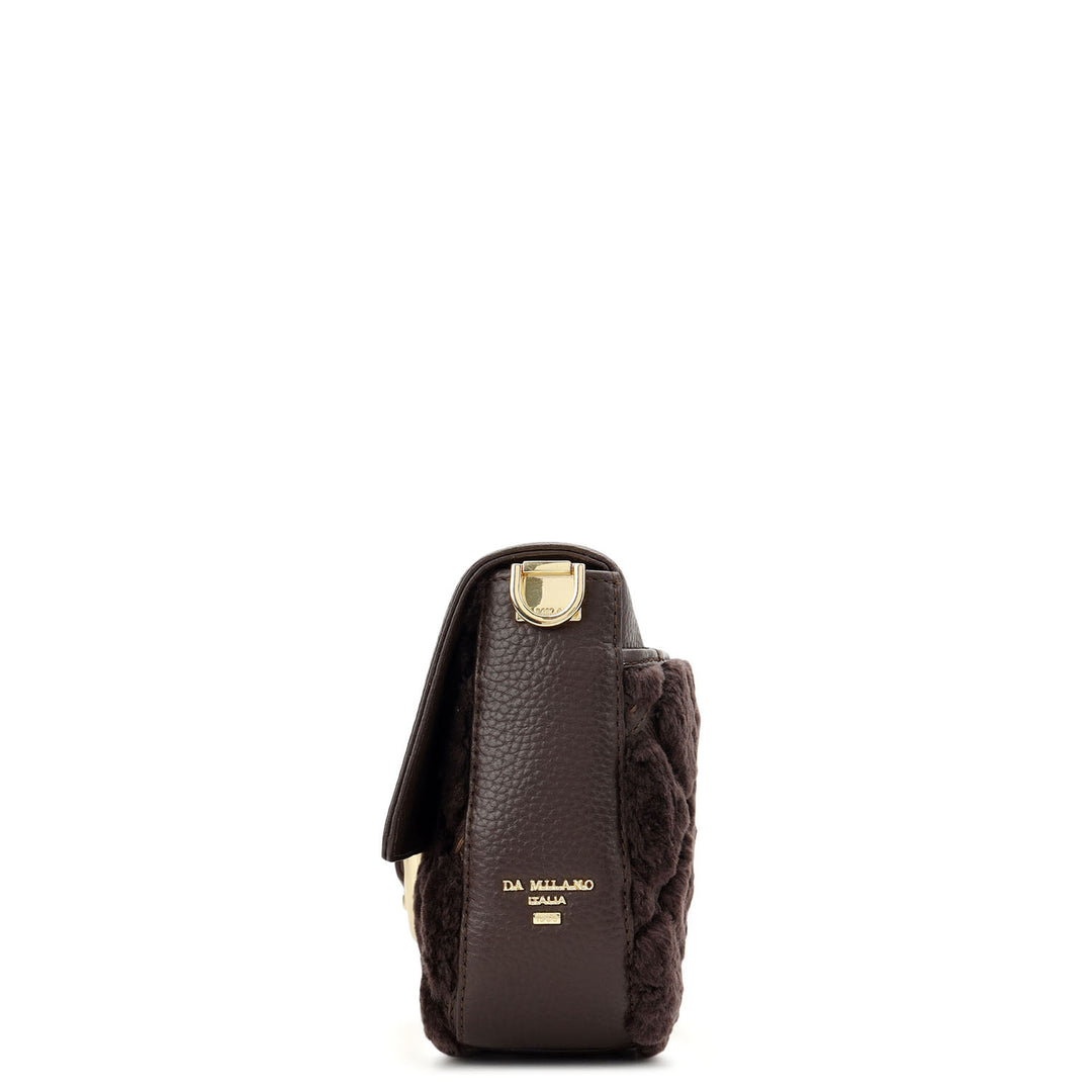Fur Sling Bag - Chocolate