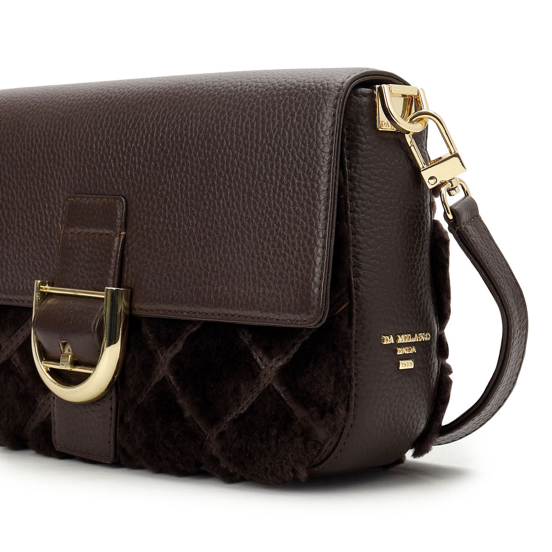 Fur Sling Bag - Chocolate