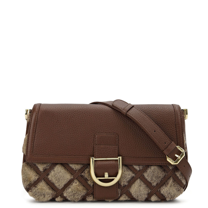 Fur Baguette - Grey & Brown