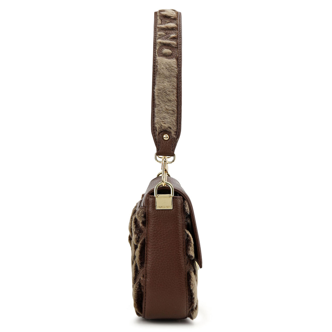 Fur Baguette - Grey & Brown