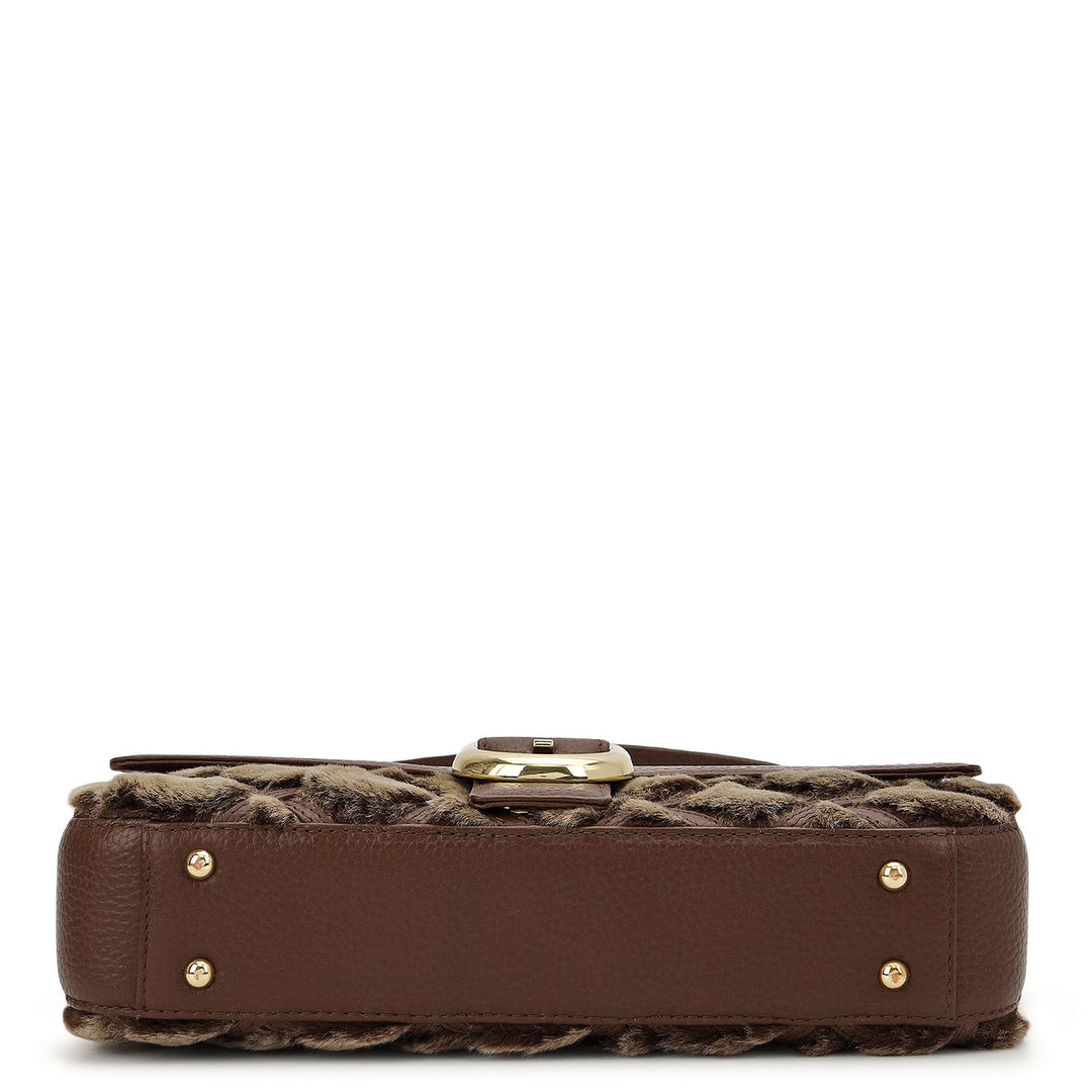 Fur Baguette - Grey & Brown