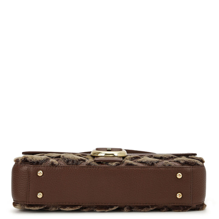 Fur Baguette - Grey & Brown