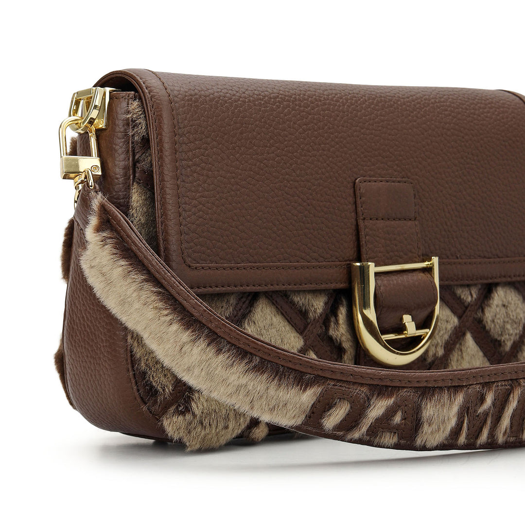 Fur Baguette - Grey & Brown
