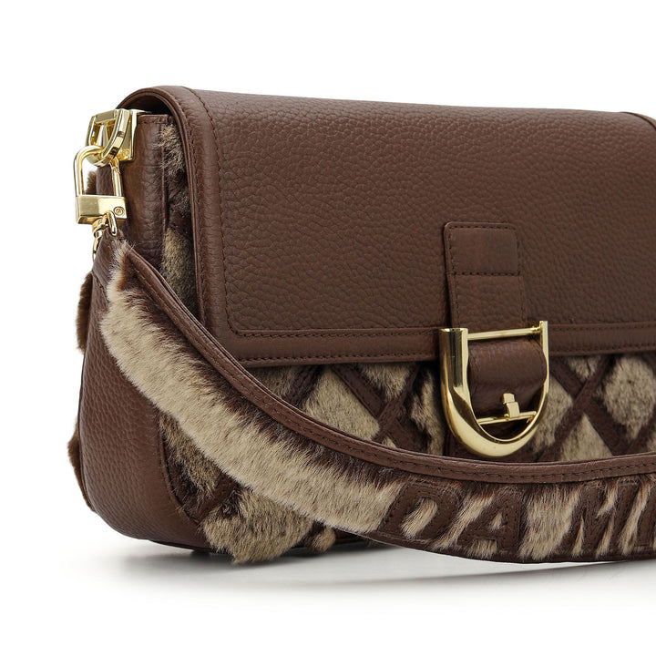 Fur Baguette - Grey & Brown