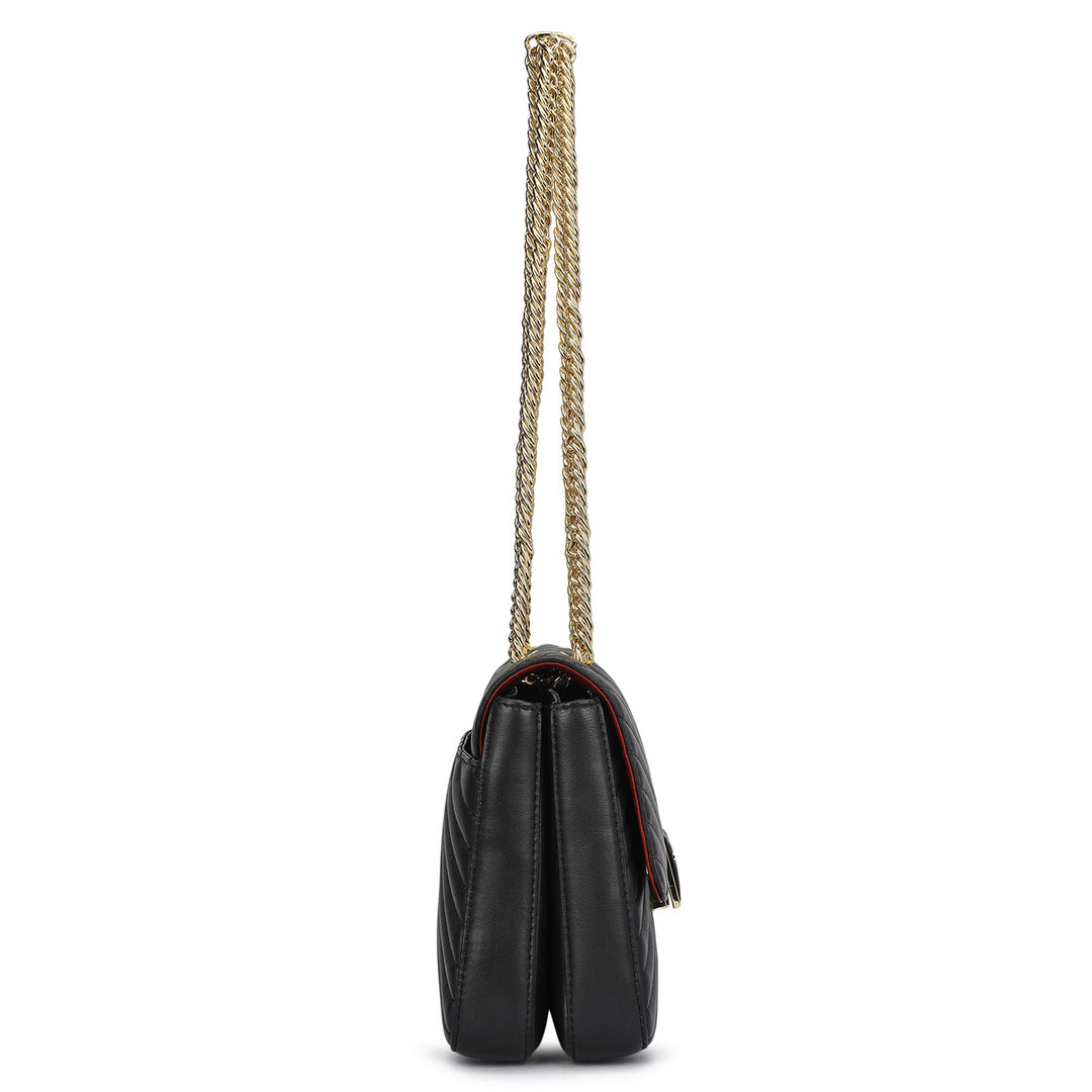 Chevron Double Chain Bag (S)