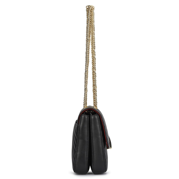 Chevron Double Chain Bag (S)