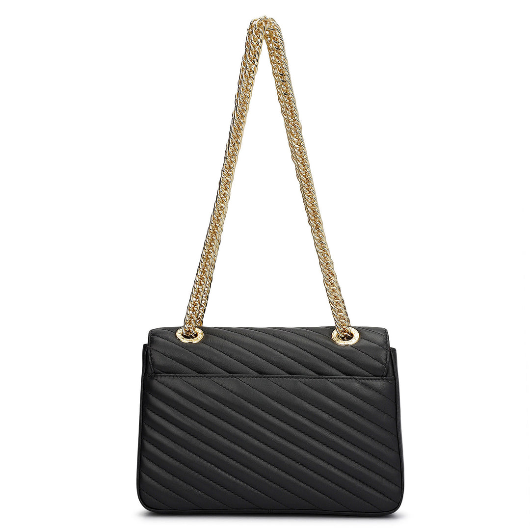 Chevron Double Chain Bag (S)