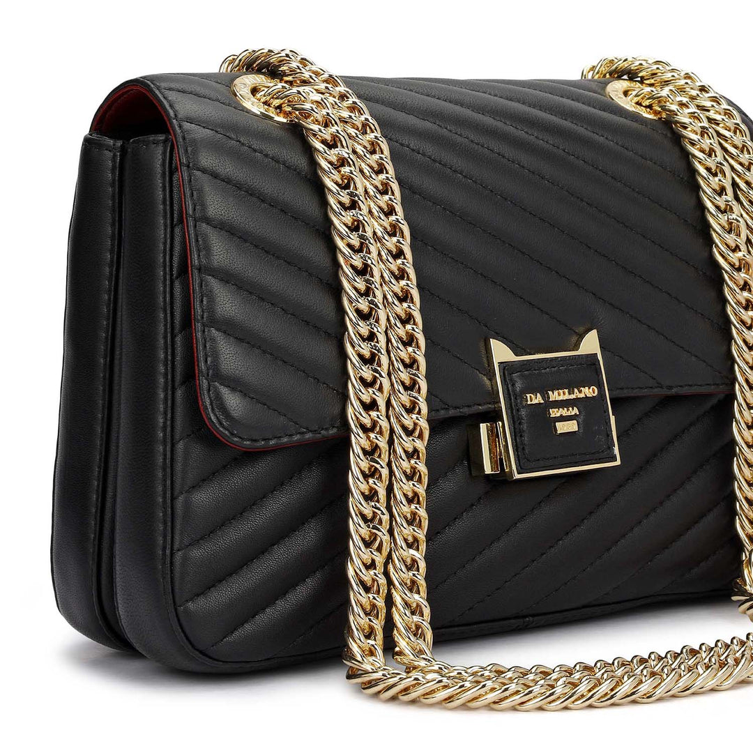Chevron Double Chain Bag (S)