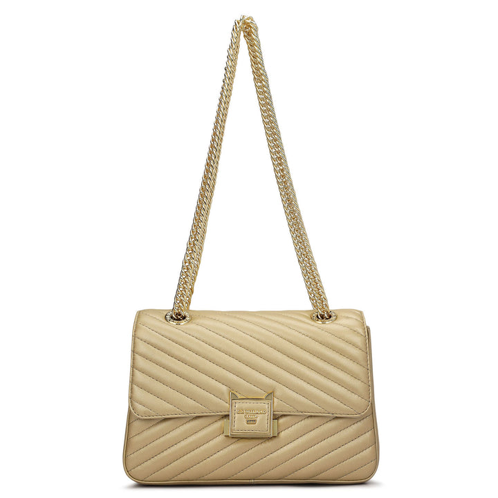 Chevron Double Chain Bag (S)
