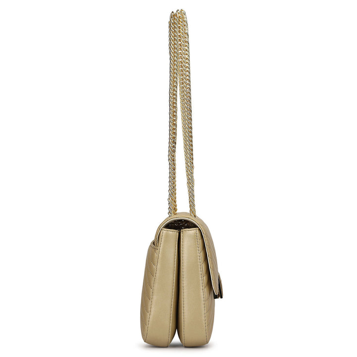 Chevron Double Chain Bag (S)