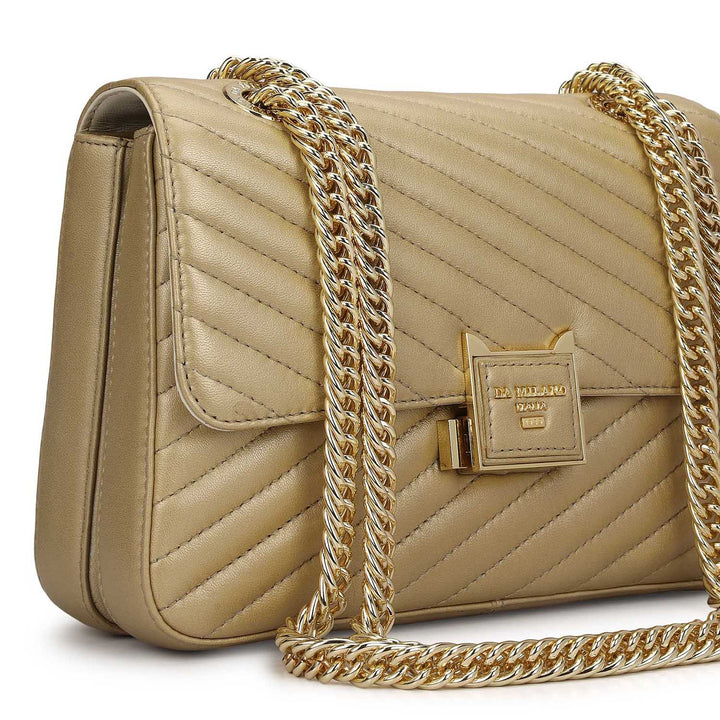 Chevron Double Chain Bag (S)