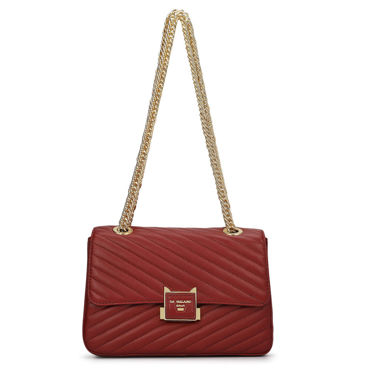Chevron Double Chain Bag (S)